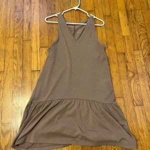 Purple V neck sundress